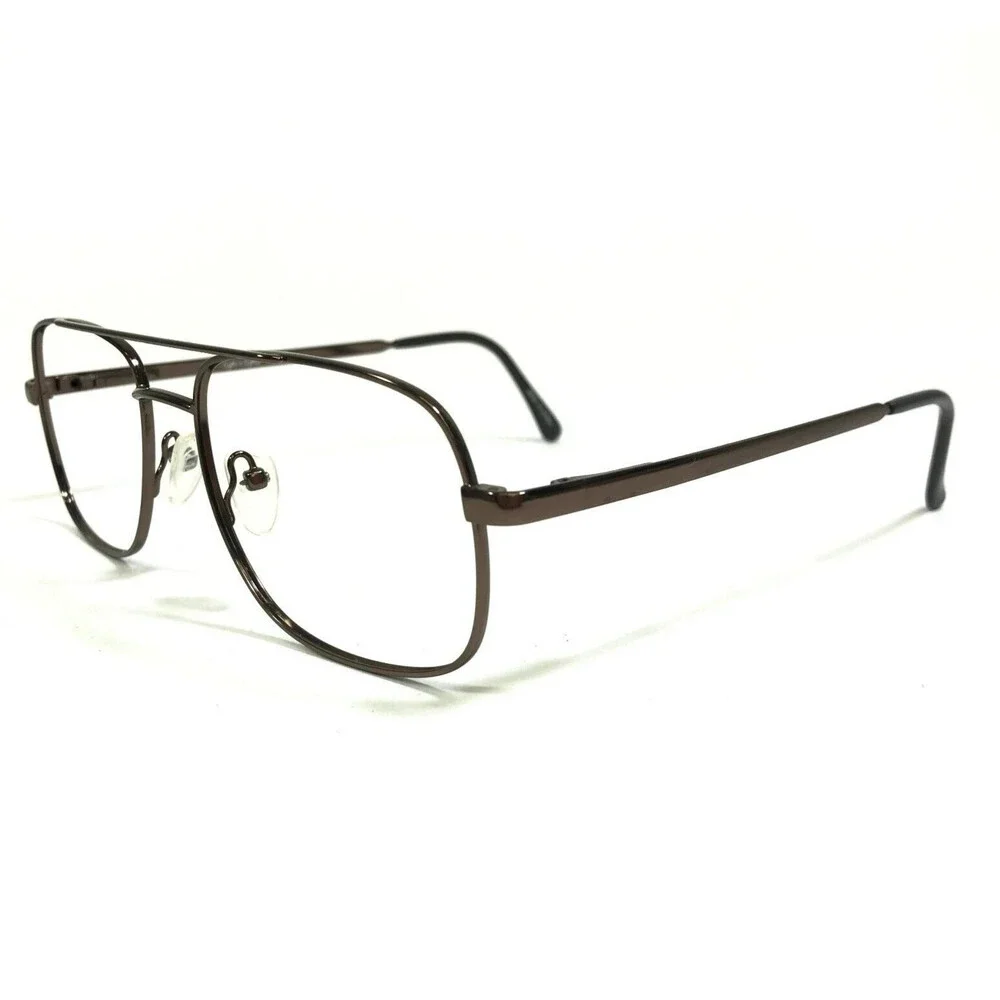 Eight to Eighty Eyeglasses Frames MORTY BROWN Square Full Rim 54-18-140